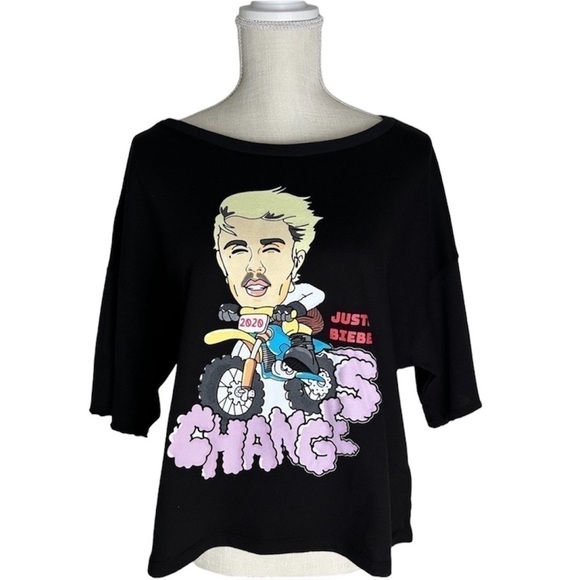 • Bp • Justin Bieber Crop Graphic Tee - Picture 7 of 13